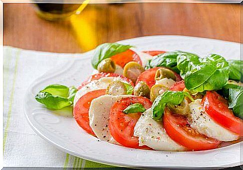 tomato and mozzarella