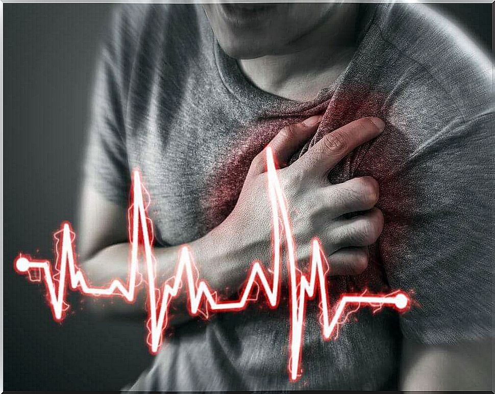 Chest pain is a typical symptom of a heart attack