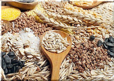 Whole grains are also a good source of B vitamins.