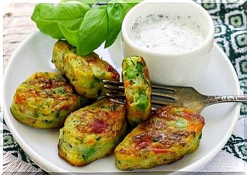 Vegetable nuggets in three different ways