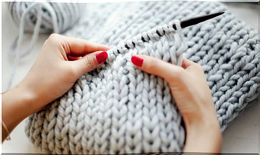 The benefits of knitting are both physically and mentally positive.